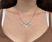 Pastel Seashell Charm Necklace
