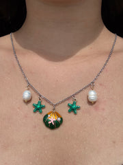 Emerald Tide Charm Necklace