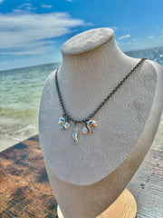 Silver Tide Charm Necklace