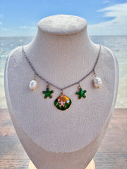 Emerald Tide Charm Necklace