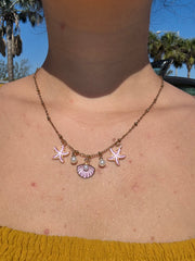 Ocean Bloom Charm Necklace