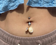 Seashell Pearl Belly Ring