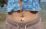 Seashell Pearl Belly Ring