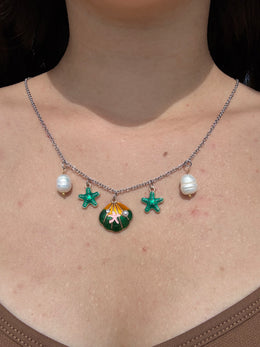 Emerald Tide Charm Necklace